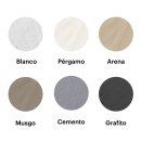 Doccia Liso Mineralguss Wandverkleidung, verschiedene Gr&ouml;ssen und Farben