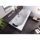 Riho Carolina 180x80cm, rechteckige Badewanne mit Whirlpoolsystem Bliss, gl&auml;nzende Oberfl&auml;che, rechte Version