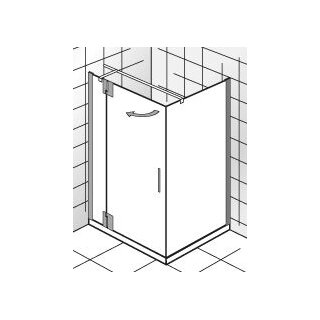 HSK K2P Dreht&uuml;r an Nebenteil + Seitenwand