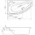Raumspar-Badewanne Zenpool Model Marlene, 160x90cm LINKS, RAL Farbe nach Wunsch