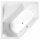 FLOss HYDRO Whirlpool Badewanne, 145x145x50cm, weiss