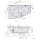 EVIA L HYDRO Whirlpool-Badewanne, 170x100x47cm, weiss