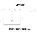 StoneArt Set LP4510 wei&szlig; 100x48cm matt
