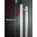 Euroshowers Door - 1-teilige Dreht&uuml;r Duschkabine, 99,5-102,0cm, Aluminium eloxiert, get&ouml;ntes Glas, mit magnetischem Profil