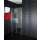 Euroshowers Duo Door - Pendelt&uuml;r Duschkabine, 76-80cm (38+38cm), Aluminium eloxiert, Klarglas