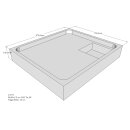 Schr&ouml;der Duschwannentr&auml;ger f&uuml;r Tia E 90x80
